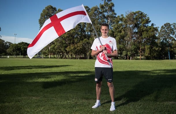 Alistair Brownlee Commonwealth Games Flag Bearer