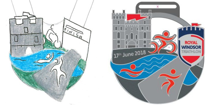 Royal Windsor Triathlon medal 2018