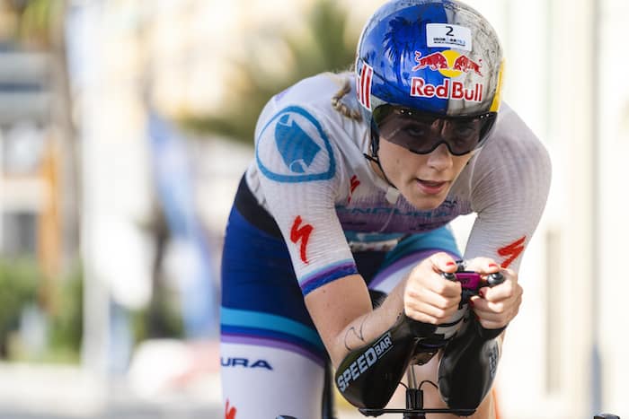 Lucy Charles-Barclay races at Ironman 70.3 World Championship in Nice, France on September 7, 2019