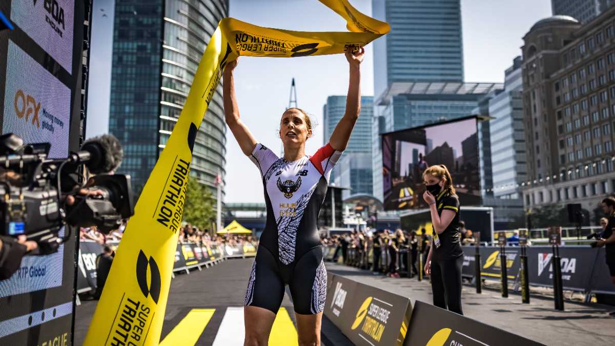 Jessica Learmonth Super League Triathlon London 2021