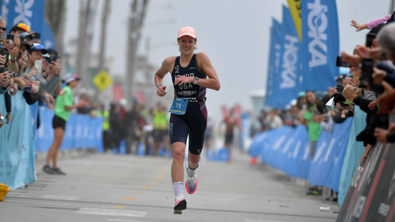 IRONMAN 70.3 Oceanside 2022: Taylor Knibb winning