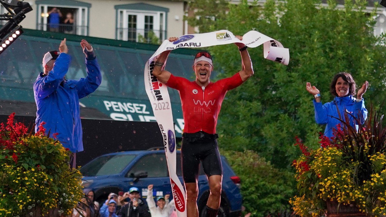 Collin Chartier IRONMAN Mont Tremblant 2022 photo credit Alex Bierens de Haan Getty Images for IRONMAN