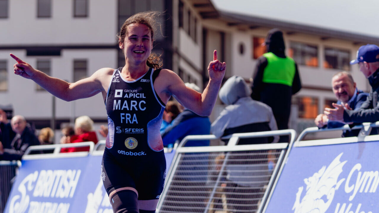 Elise Marc at World Triathlon Para Series Swansea 2023