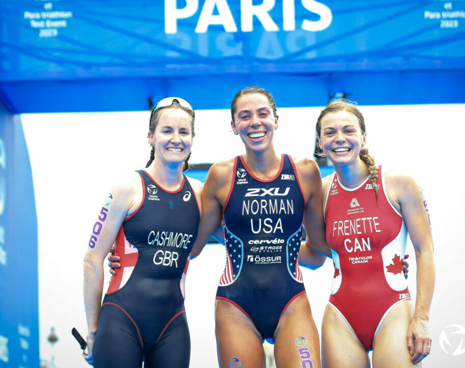 World Triathlon Para Cup Paris 2023 - Grace Norman, Claire Cashmore, Kamylle Frenette