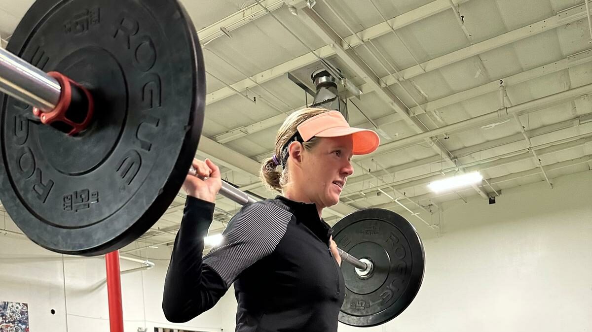 Taylor Knibb strength training with Erin Carson
