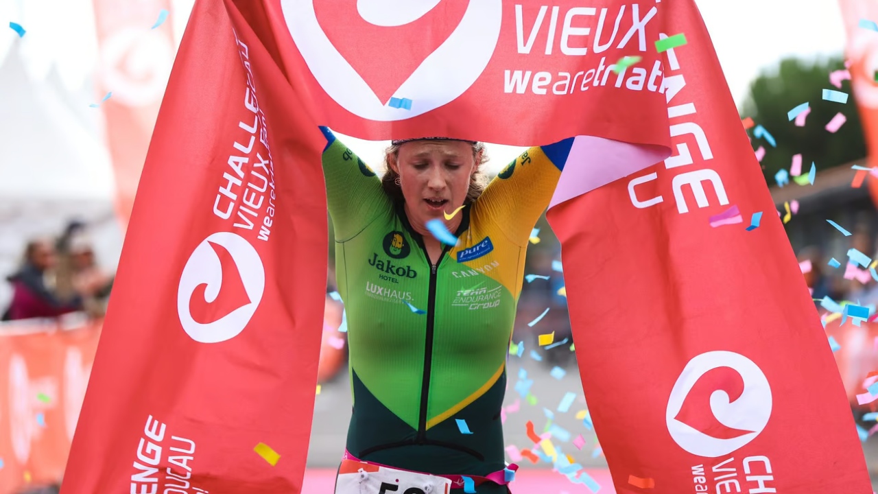 Caroline Pohle wins Challenge Vieux Boucau 2023 photo credit Challenge Family