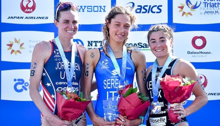 World Triathlon Cup Miyazaki 2023 Women's Podium