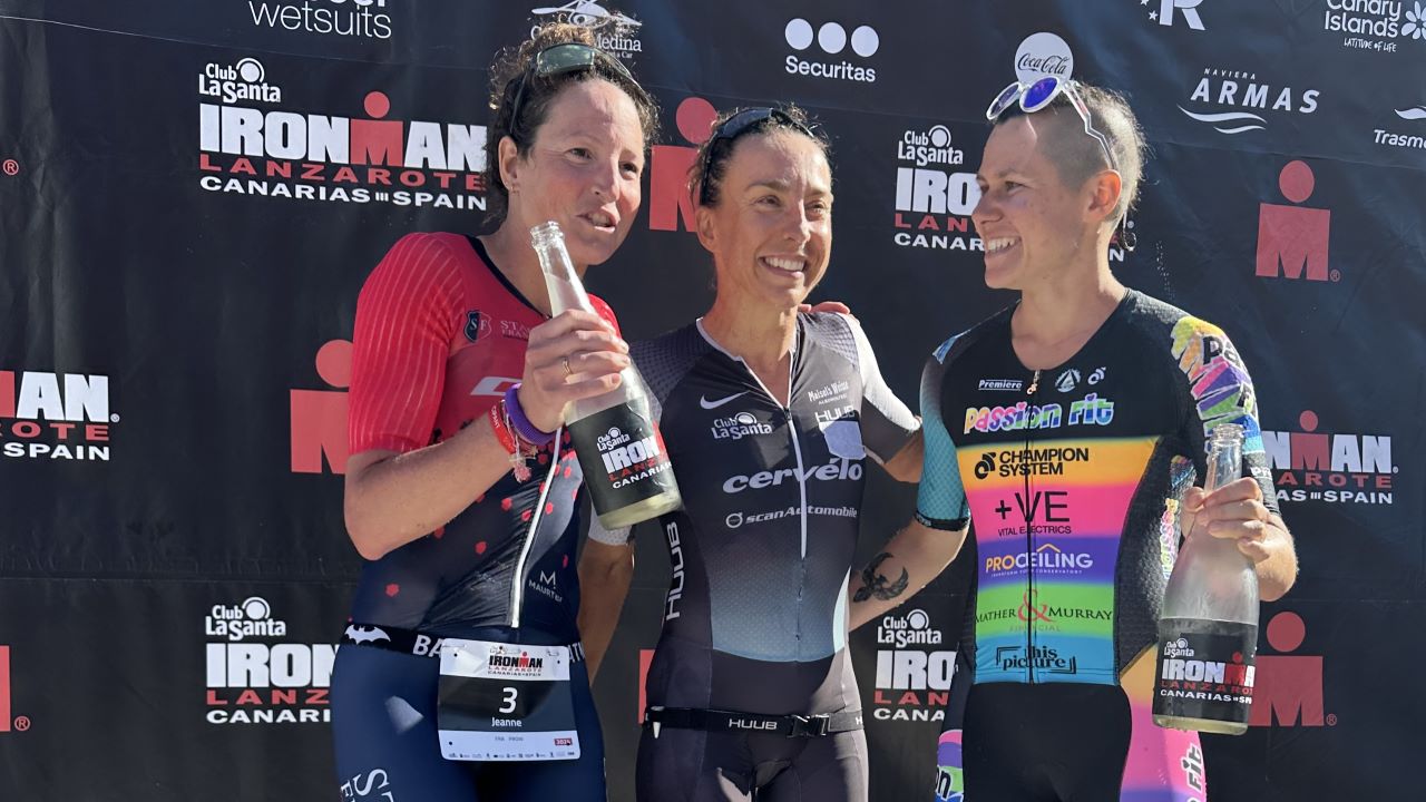 IRONMAN Lanzarote 2024 Pro Women podium