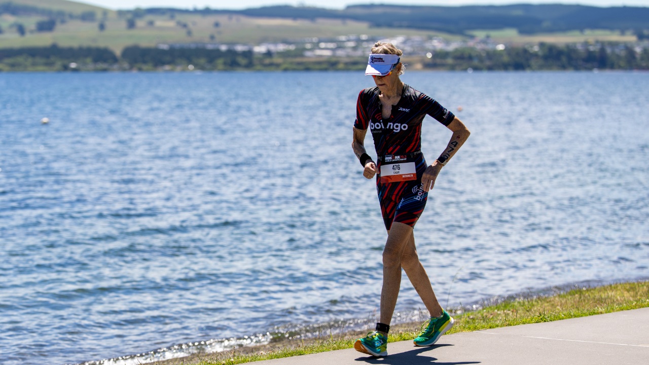 Cheri Gruenfeld IM 70.3 age group world champion F80-84