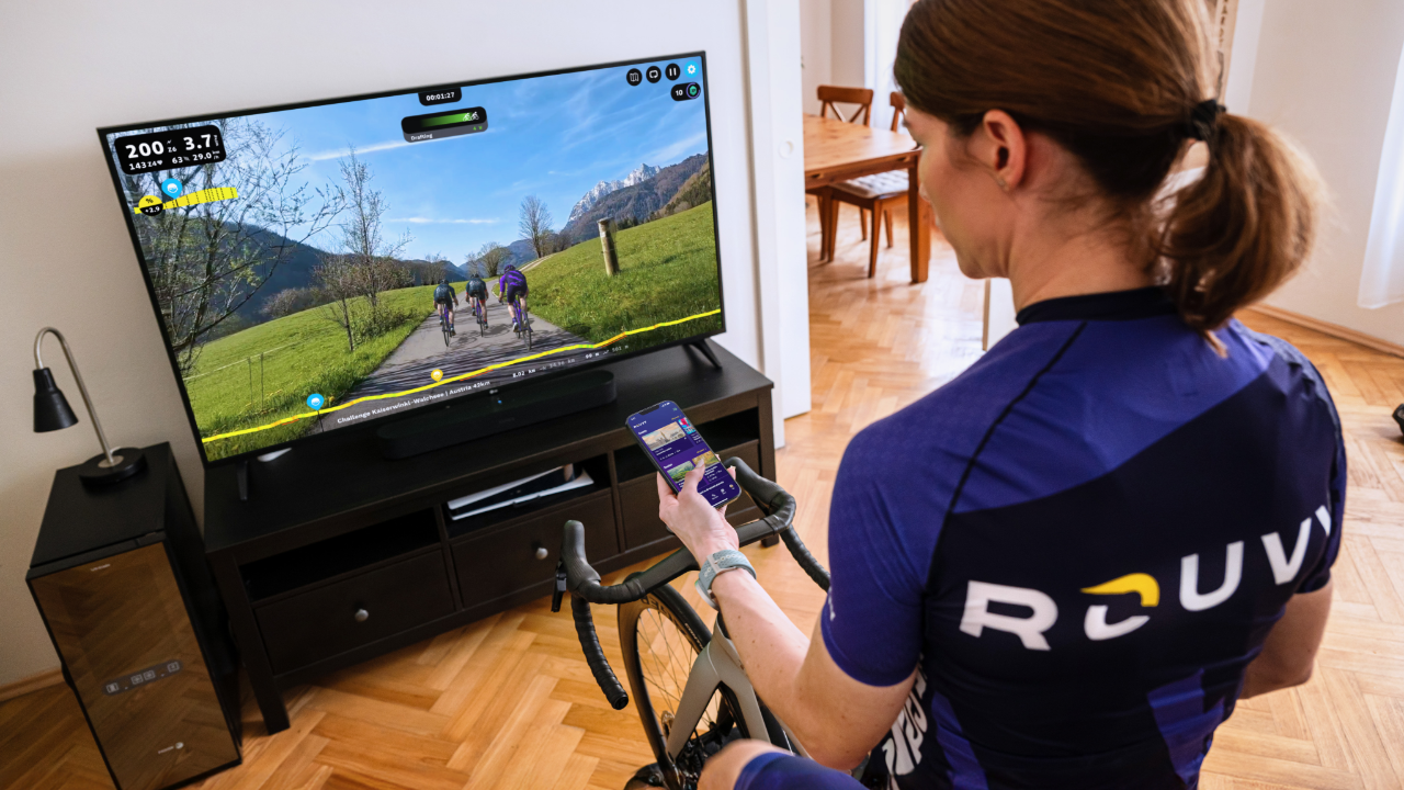 ROUVY lifestyle female cyclist
