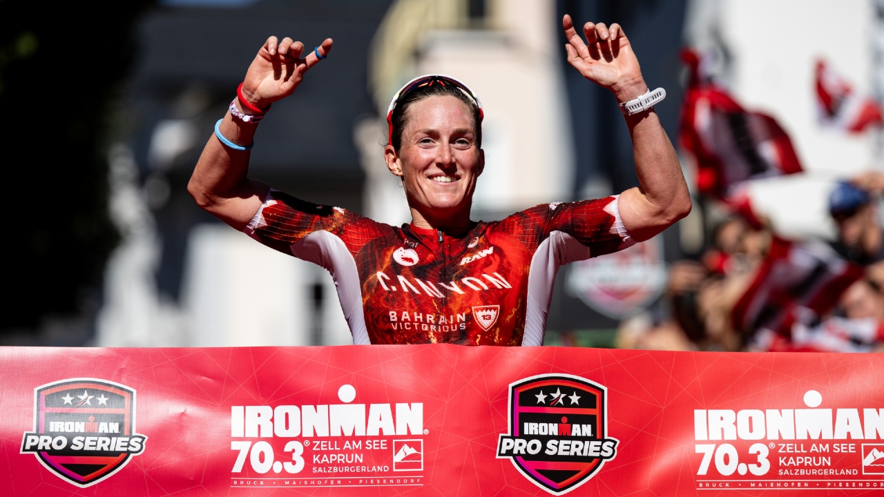 Kat Matthews wins IRONMAN 70.3 Zell am See 2025