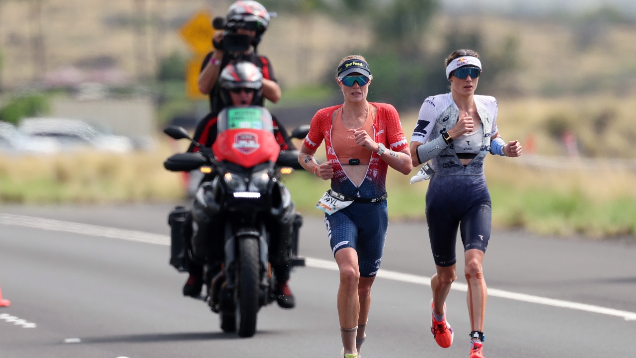 Taylor Knibb Lucy Charles Barclay run IRONMAN World Championship Kona 2025