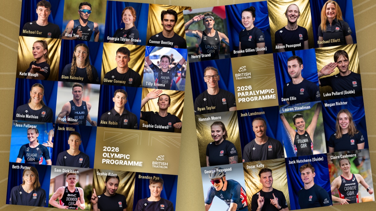 British Triathlon World Class Programme announcement graphic 2026
