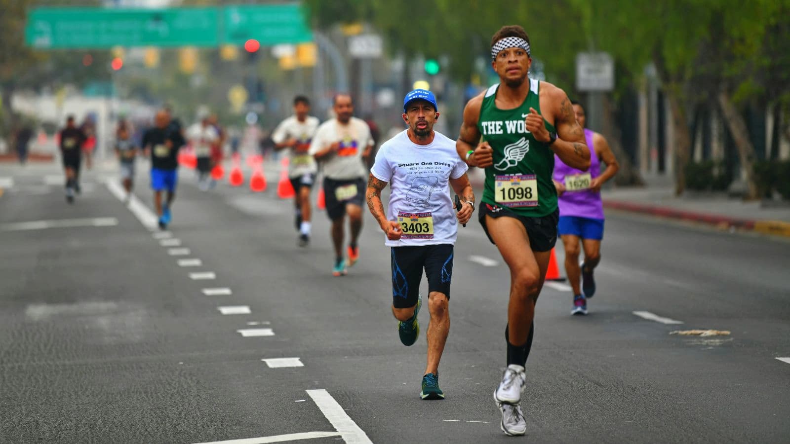 Athlete practicing triathlon disciplines including open water swim, road cycling, and long-distance running