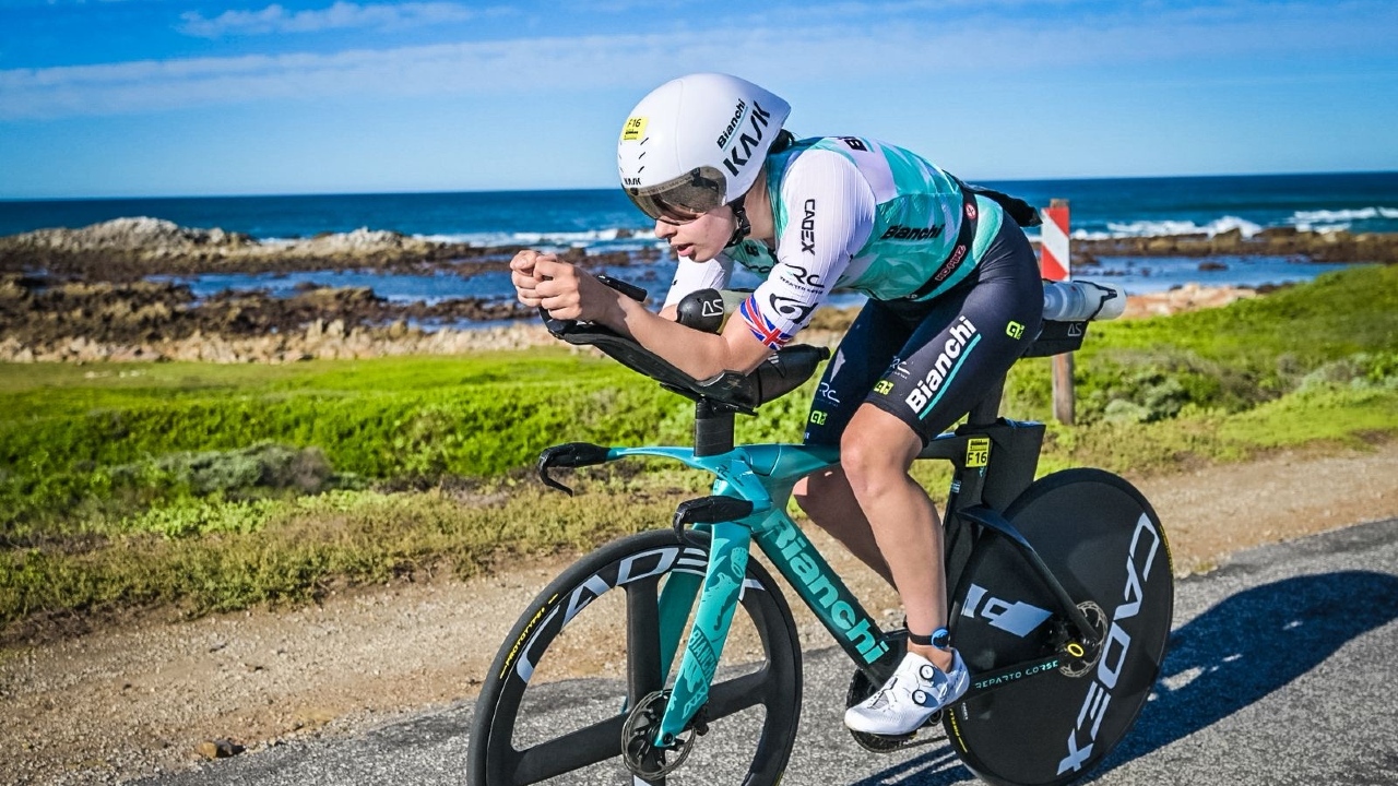 Daisy Davies bike IRONMAN South Africa