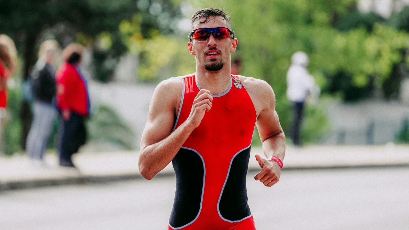 triathlete just moments after a race feeling fatigued and tired