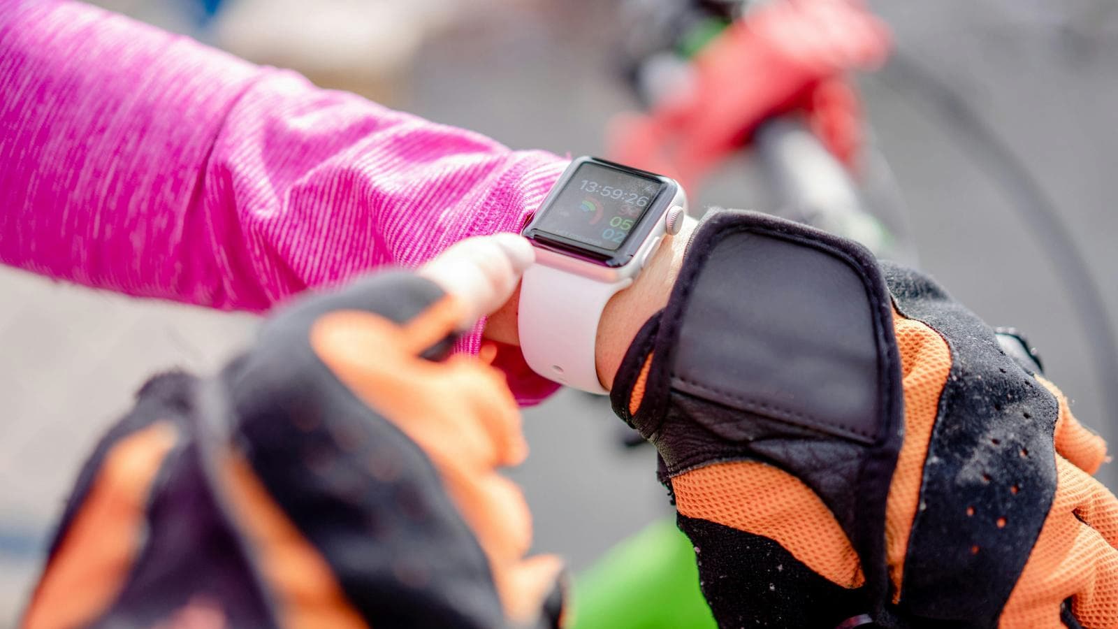 endurance athlete reviewing glucose data and nutrition plan during triathlon training