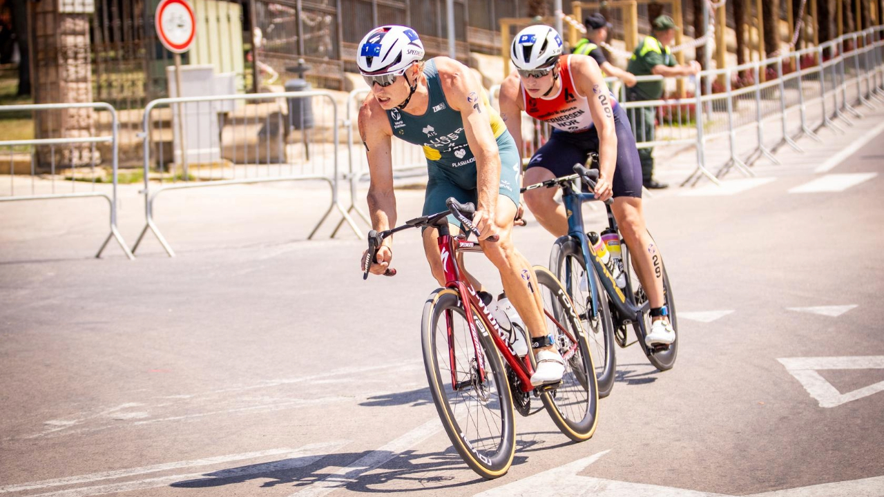 Matt Hauser on his bike at Alghero