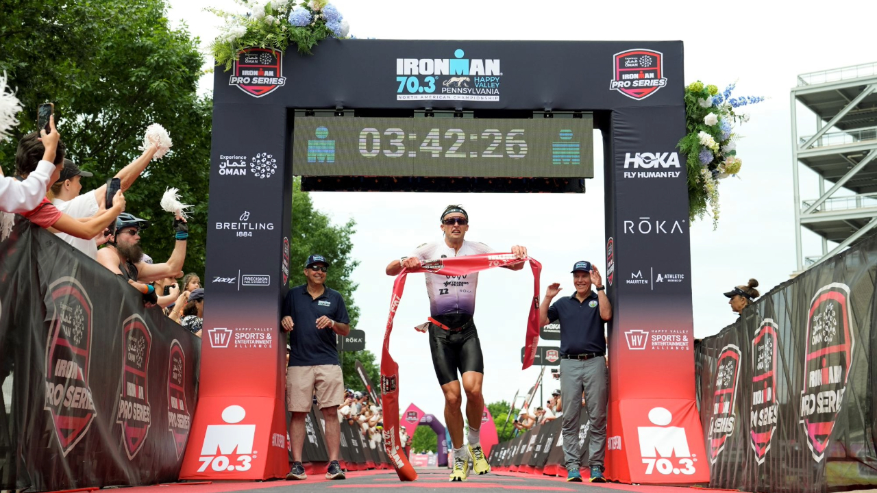 Trevor Foley wins at 70.3 Happy Valley.